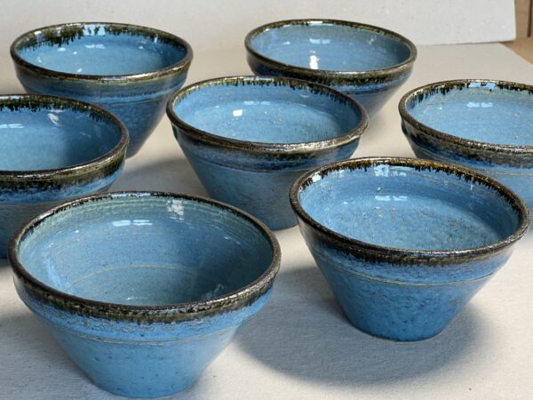 Blumentopf, blau