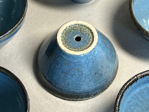 Blumentopf, blau – Bild 3