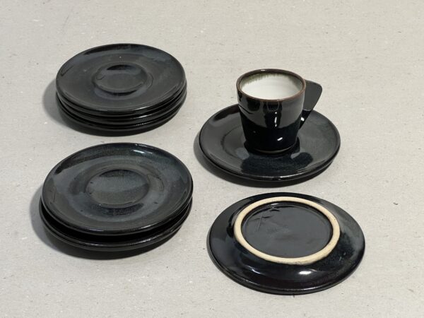 Unterteller zu Espressotässchen, Schwarz – Bild 2