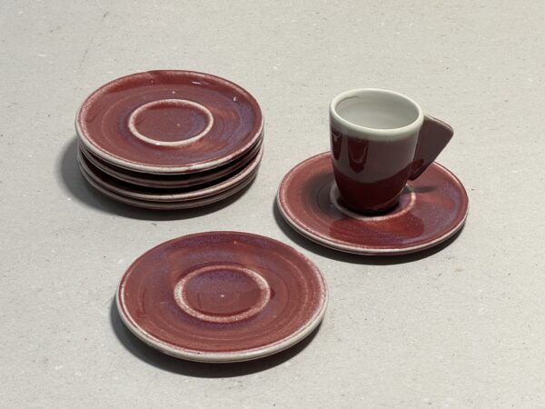 Unterteller zu Espressotässchen, Rot