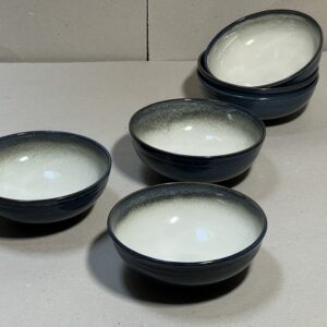 Schälchen, Blau und Weiss