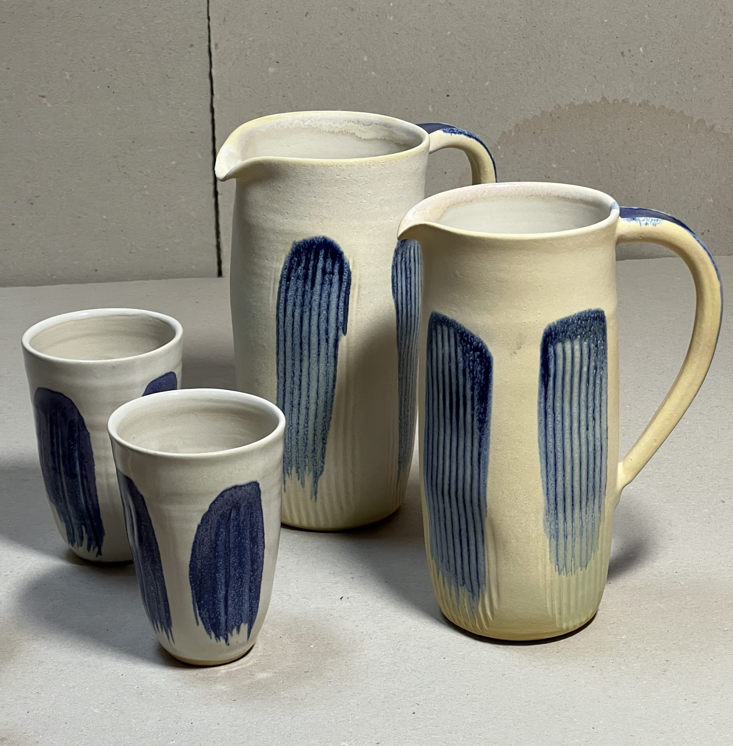 Becher weiss-blau – Bild 3